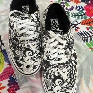 Disney Black and White Nightmare Before Christmas Sneakers